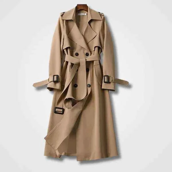 Aida Damen Klassischer Trenchcoat - Stilvoller und zeitloser Wetterschutz