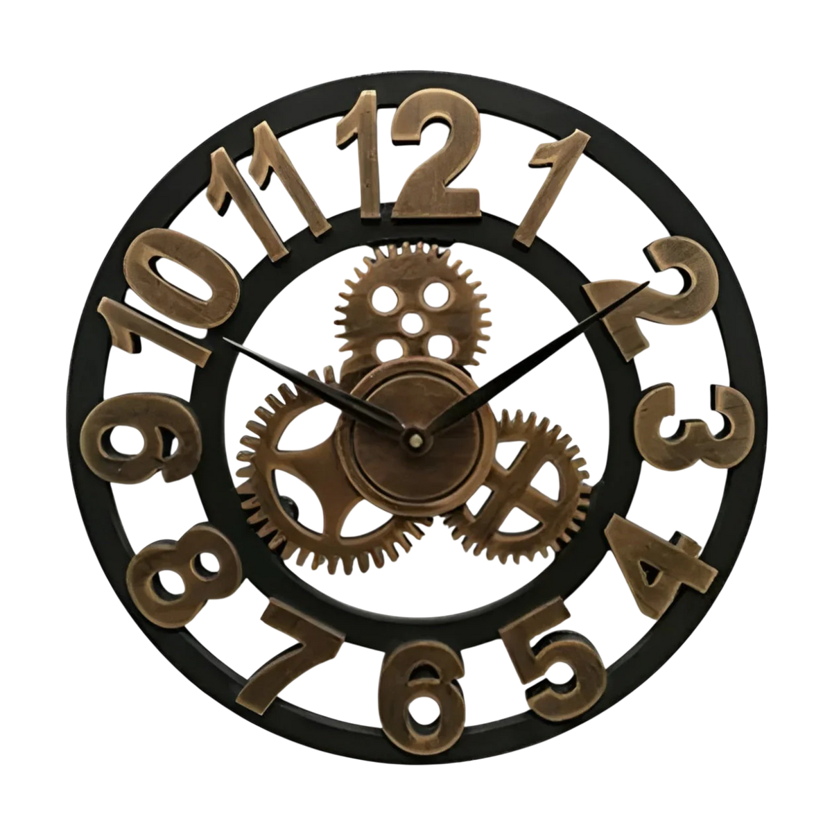 Industrielle Wanduhr Zahnrad-Design für Wohnzimmer & Büro