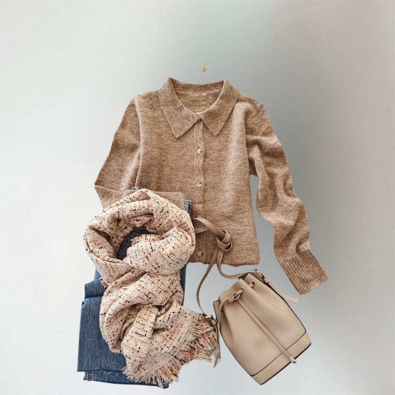 Helena - Eleganter und Bequemer Cardigan für einen Lässigen Stil