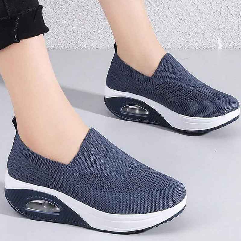 Damen atmungsaktive Slip-On-Sneaker für ganztägigen Komfort