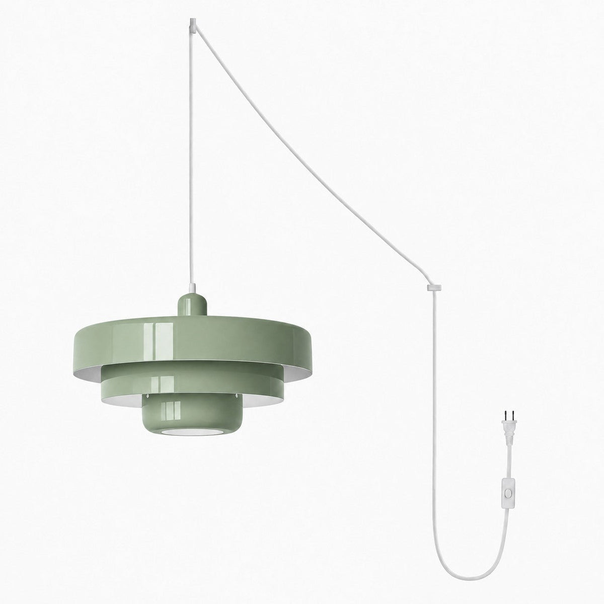 Retro Bauhaus Steckerpendelleuchte - Multicolor