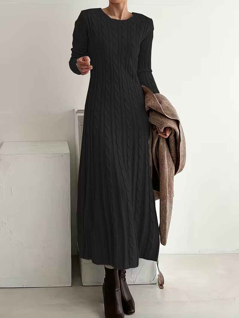 Claire – Elegant Long Knit Dress
