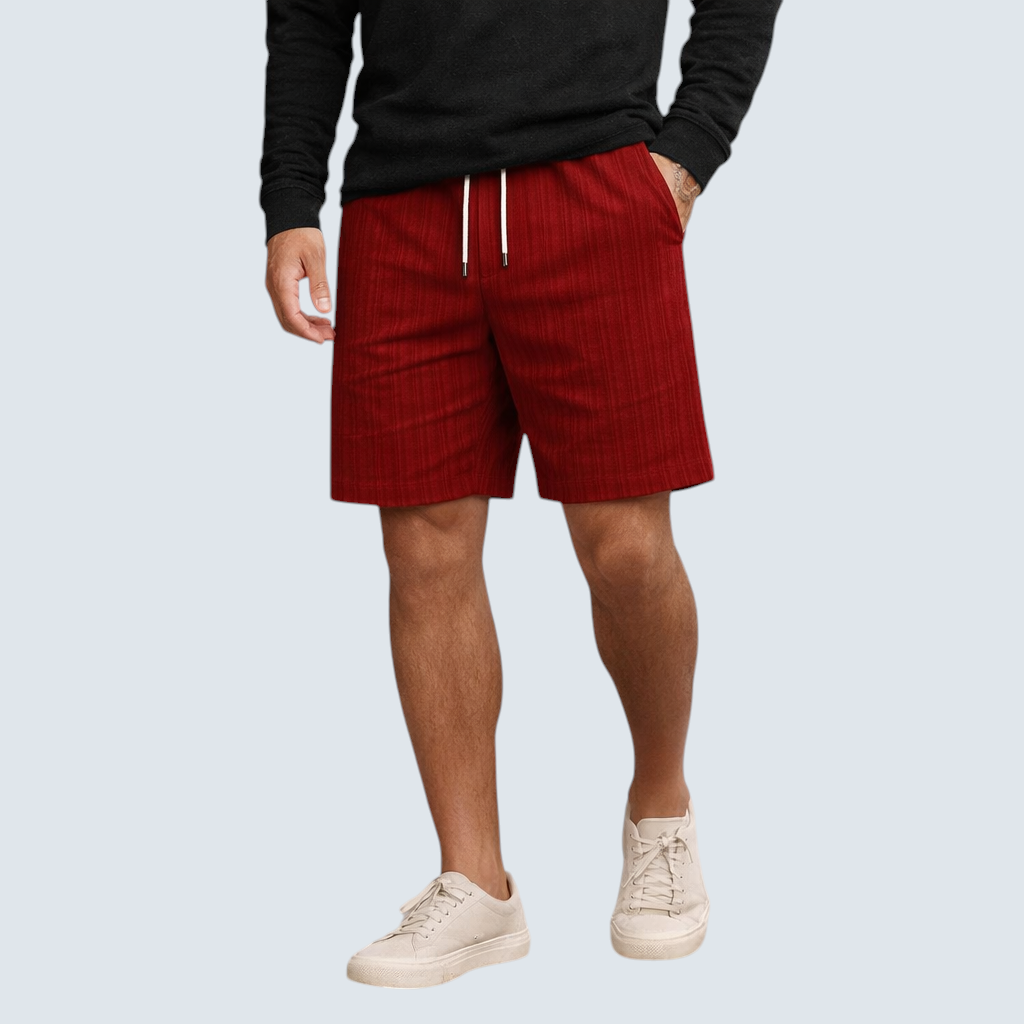 Herren Leinen-Shorts Atmungsaktiv Regular Fit für den Sommer