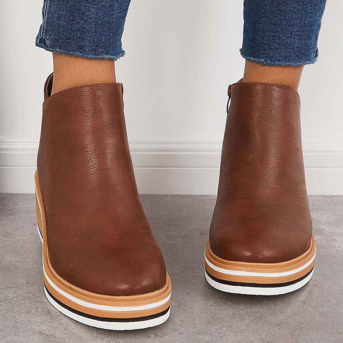Elegante Orthopädische Schuhe für Damen hinten