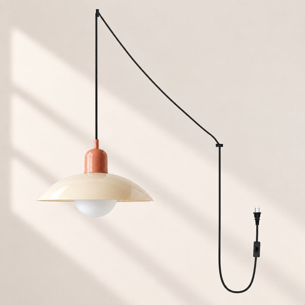 Mid Century Bauhaus Steckerpendelleuchte