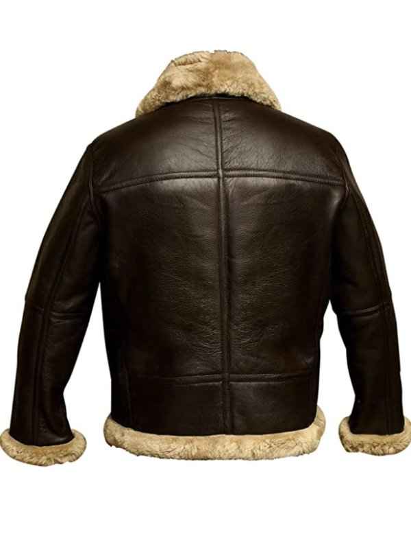 Zeitlose Shearling-Lederjacke