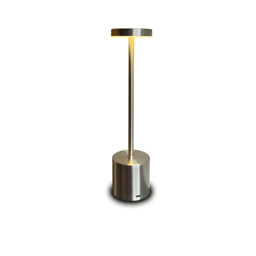 Elegante Schreibtischlampe LoraGlow – Metall, verstellbares LED, wiederaufladbar per USB für perfektes Licht