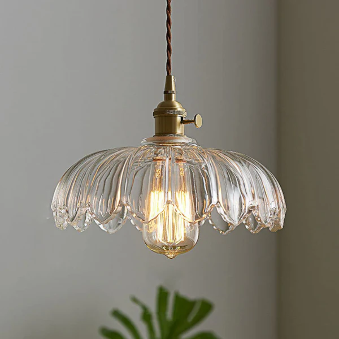 Xyvora - Elegante Vintage-Glas-Hängelampe für eine Einzigartige Atmosphäre