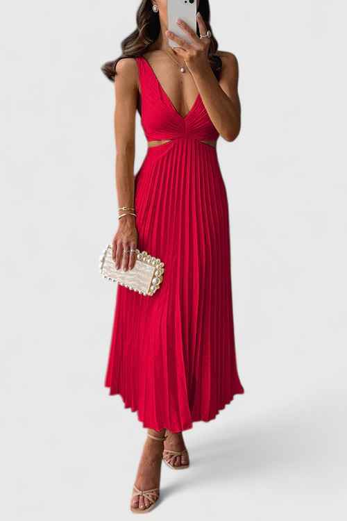 Karen | Zeitloses ärmelloses Kleid mit einer eleganten Silhouette