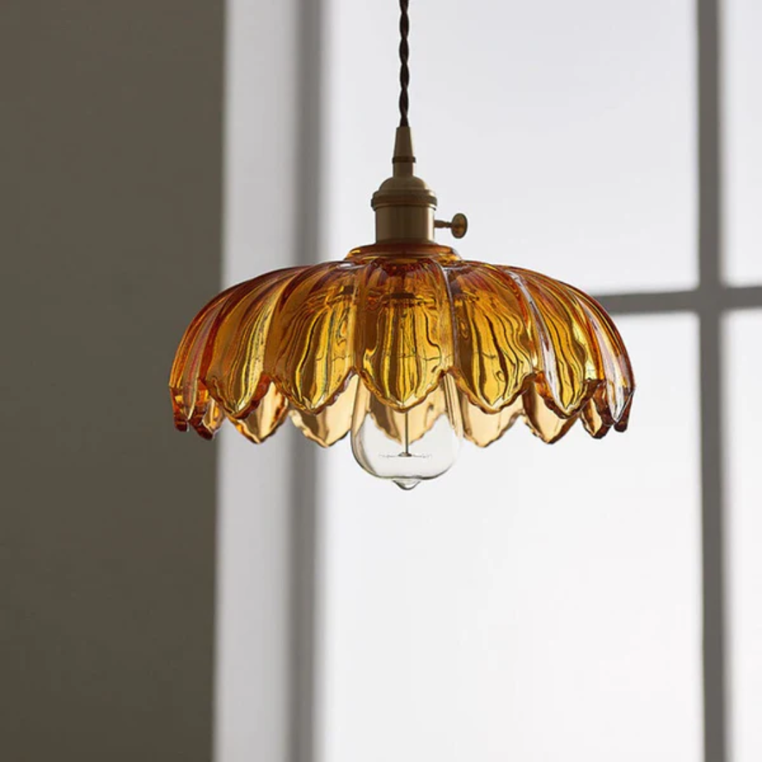 Xyvora - Elegante Vintage-Glas-Hängelampe für eine Einzigartige Atmosphäre