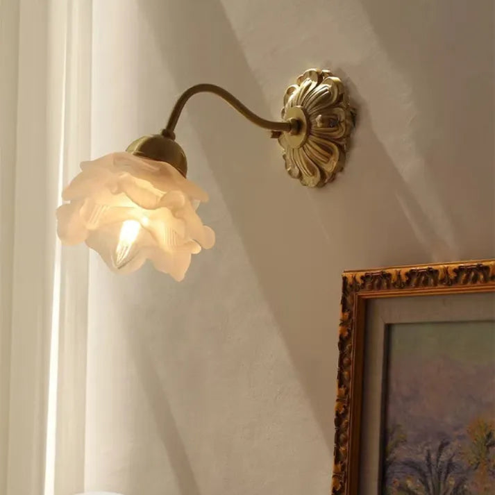 BlossomGlow | Wandapplice aus gepatchtem Kupfer im Vintage-Stil, Retro-Eleganz für Ihre Innendekoration