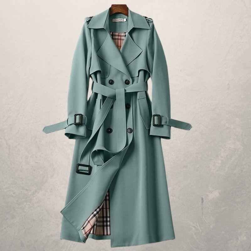 Aida Damen Klassischer Trenchcoat - Stilvoller und zeitloser Wetterschutz