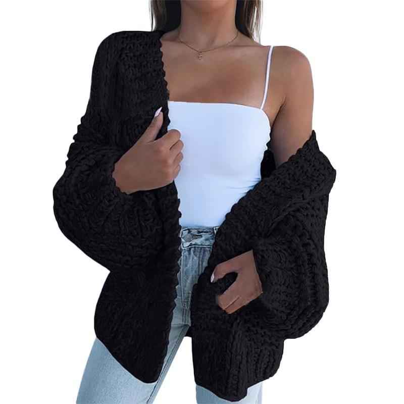 Gemütlicher dicker Mohair-Cardigan für Damen