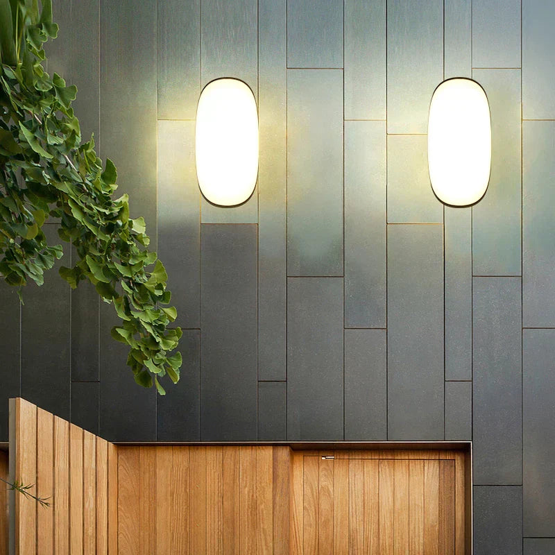 Astyra - Moderne schwarze Außenwandlampe mit LED und IP65 Wasserdichtigkeit