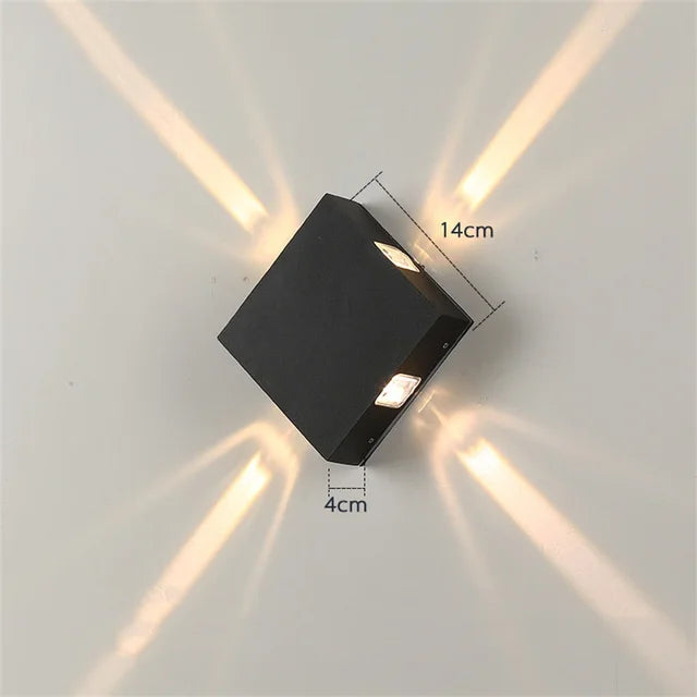 AuraShine – Terra Beam LED-Garten- und Außenwandleuchte – Elegantes Brodscape-Wandlampen