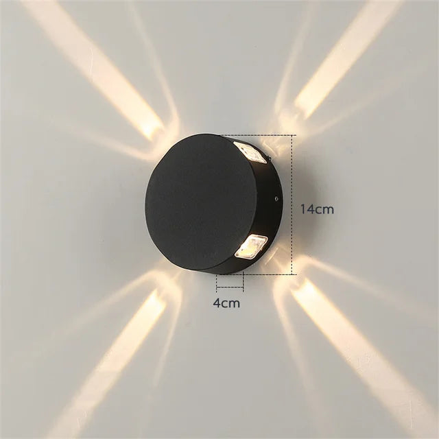 AuraShine – Terra Beam LED-Garten- und Außenwandleuchte – Elegantes Brodscape-Wandlampen