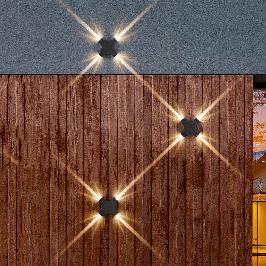 AuraShine – Terra Beam LED-Garten- und Außenwandleuchte – Elegantes Brodscape-Wandlampen