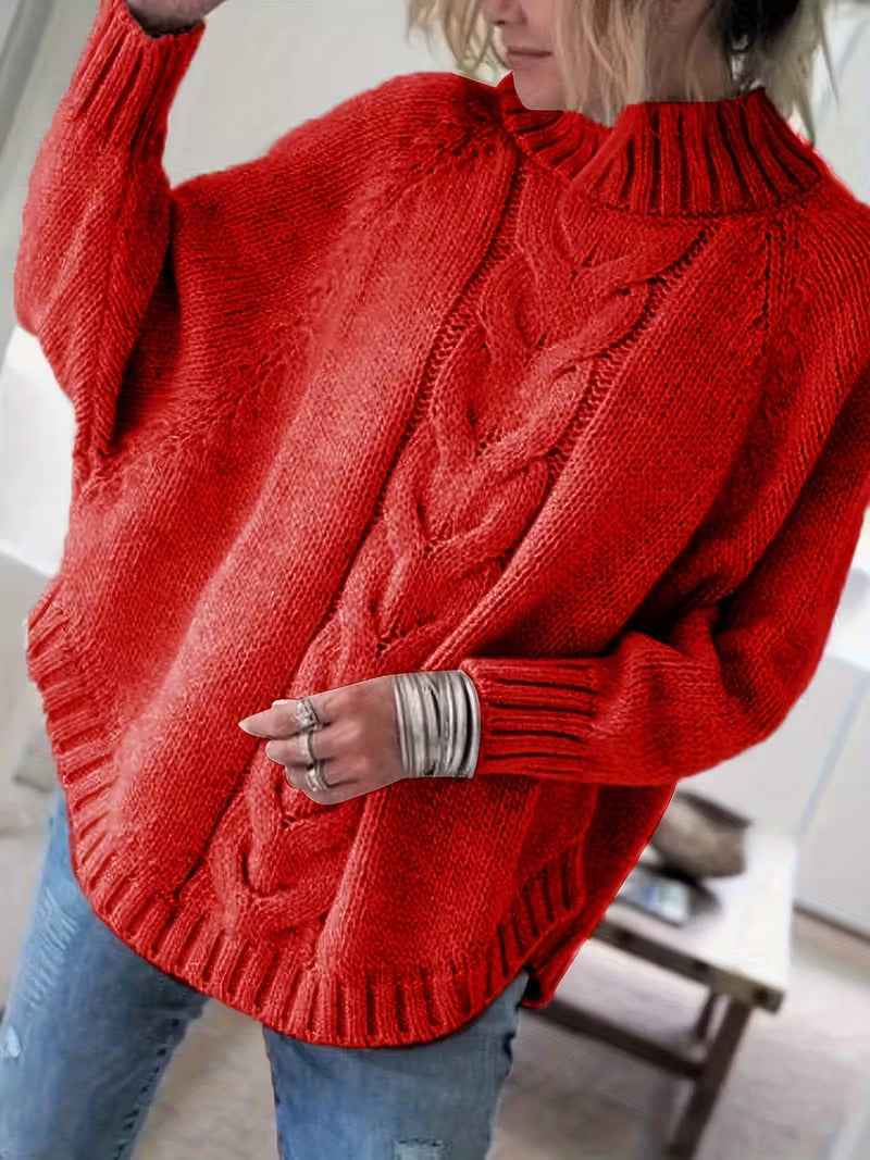 PAMELLA – Oversized-Kordelstrickpullover für einen bequemen und eleganten Stil