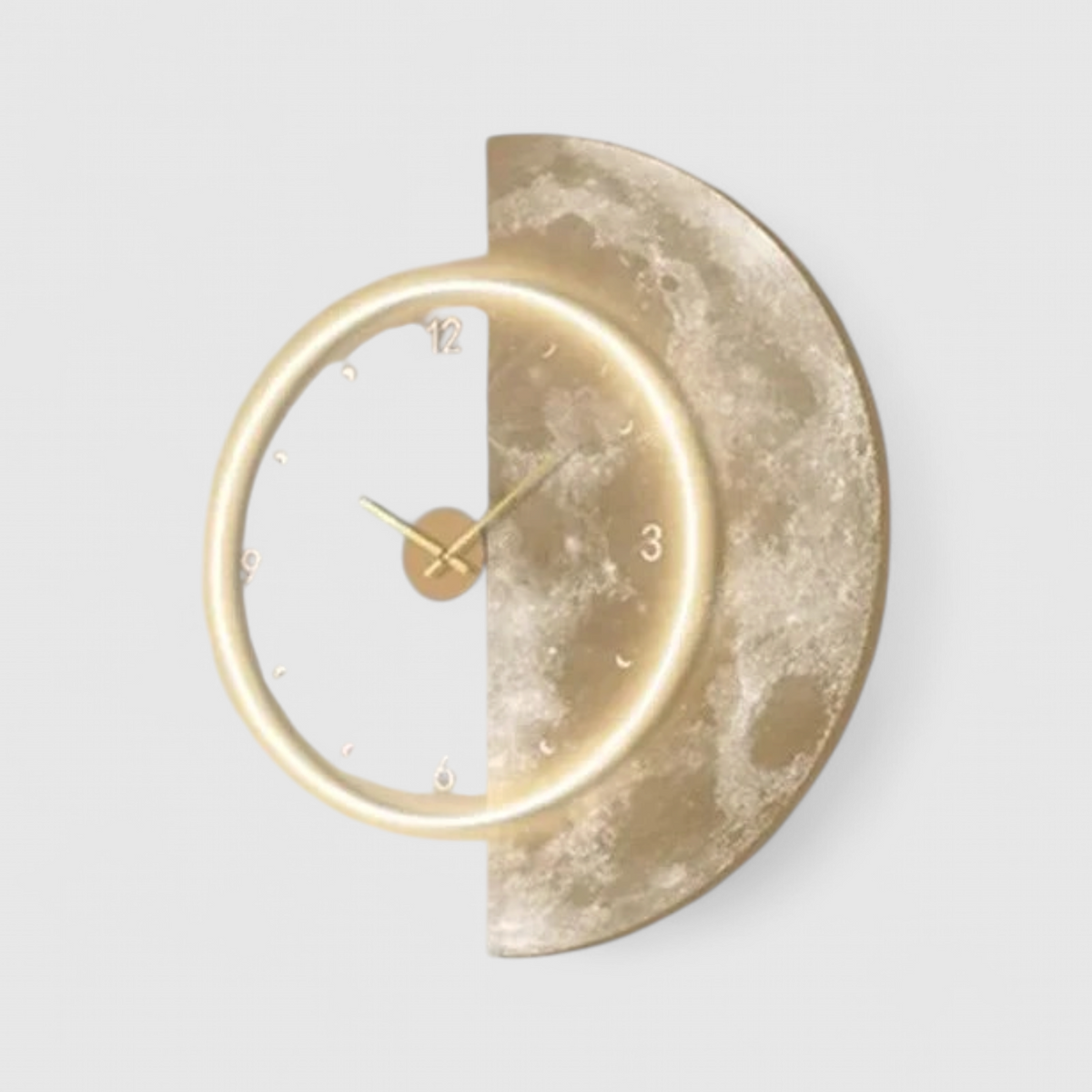 Mond-Wanduhr – Sanftes LED-Licht mit Himmlischem Design