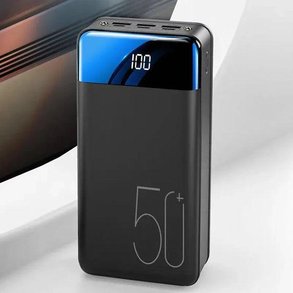 Velindra 50000mAh Hochkapazitäts-Powerbank mit Schnellladefunktion für Handy, Tablet und Laptop - Roborro