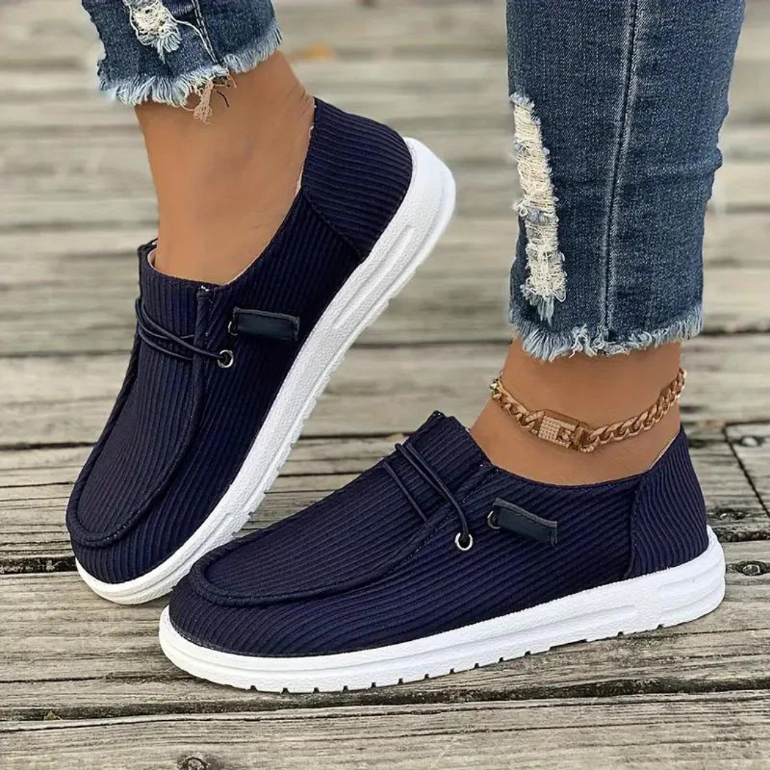 Bekväma dam-släta slip-on-skor – Lätta att ta på, komfort hela dagen