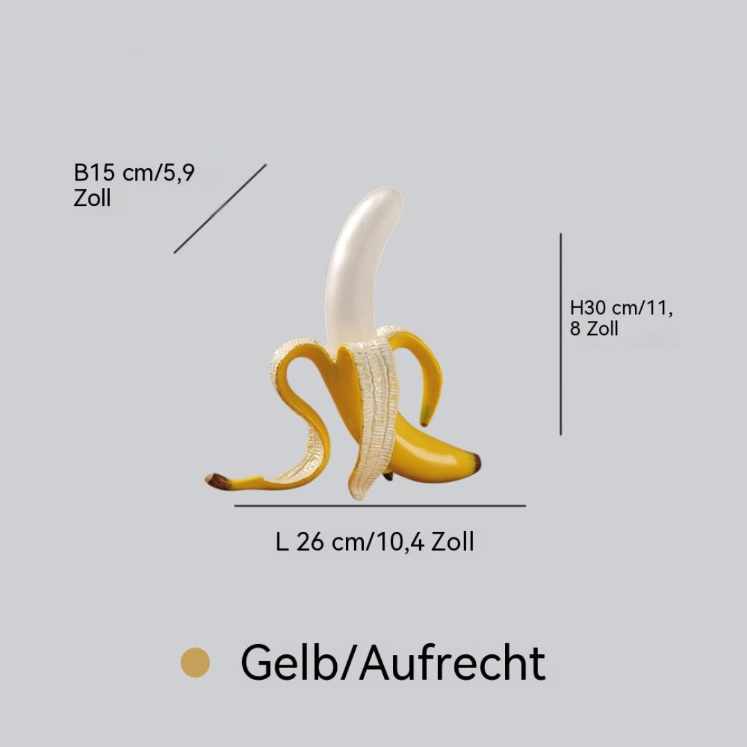 Art-Deco Bananen-Tischlampe - Dekoratives Akzentlicht