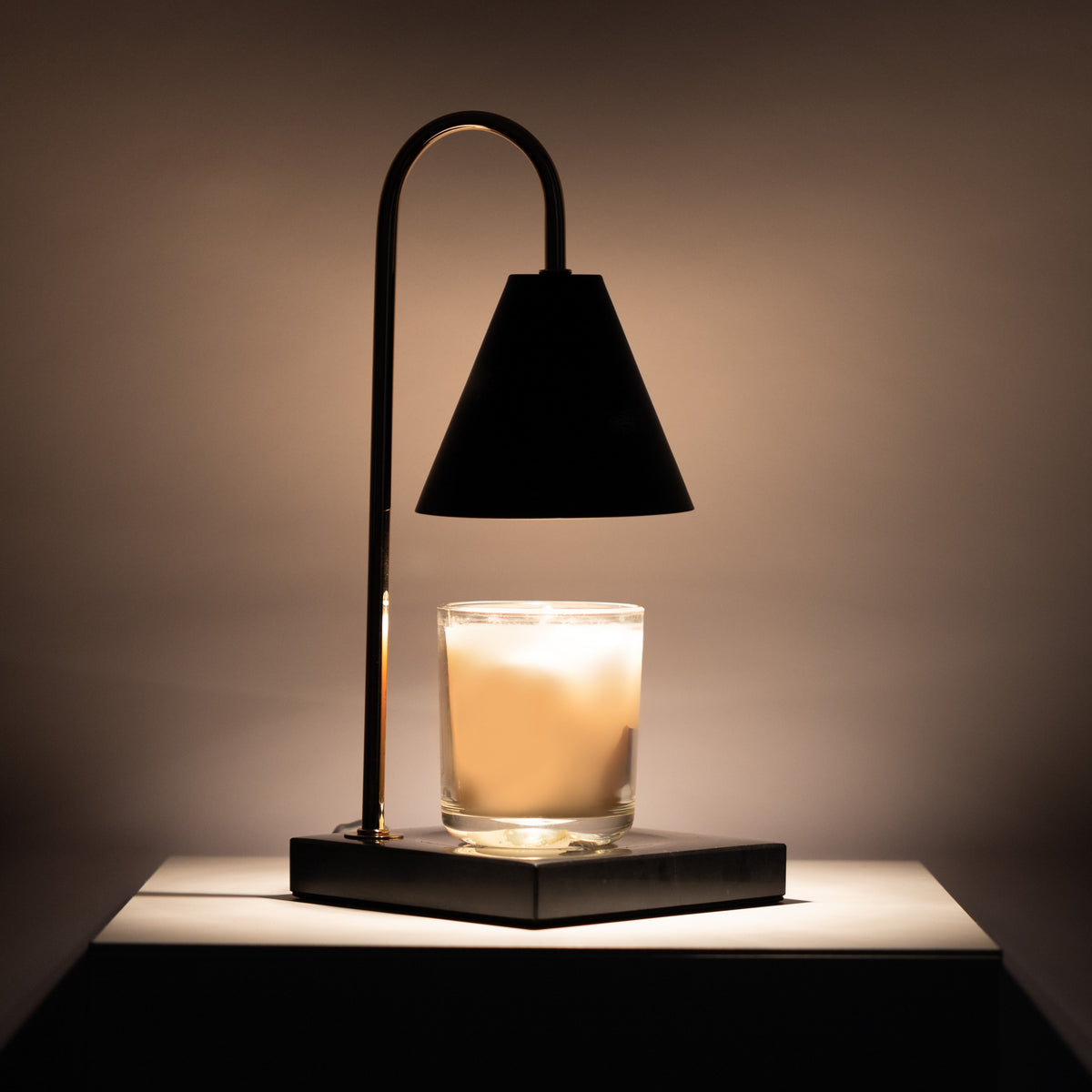 Marmor Kerzenwärmer-Lampe - Flammenlose Wachsschmelzlampe mit Timer