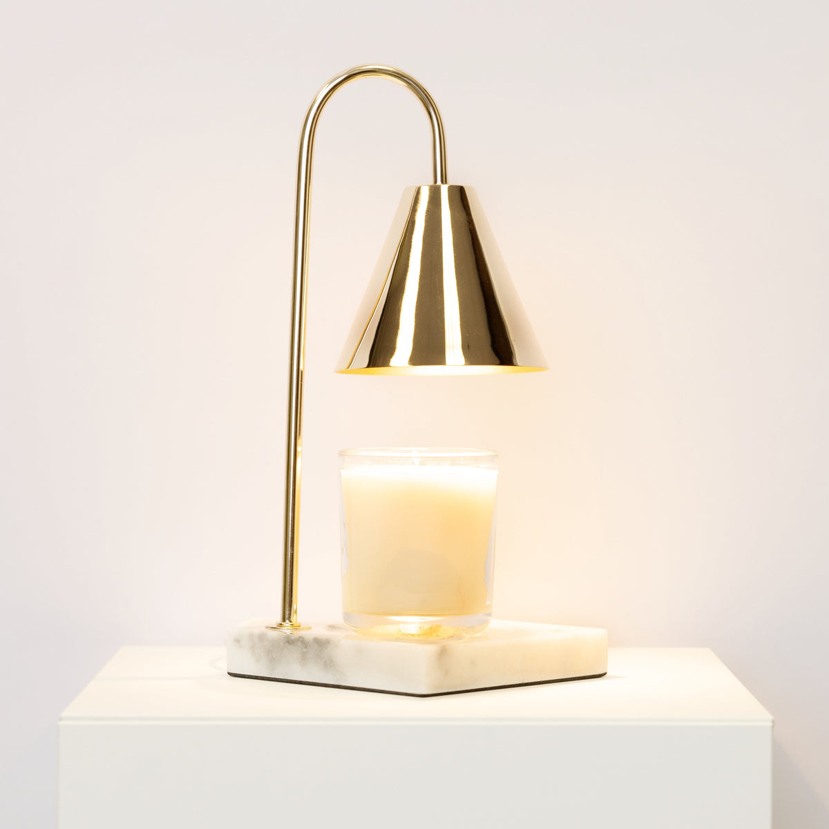 Marmor Kerzenwärmer-Lampe - Flammenlose Wachsschmelzlampe mit Timer
