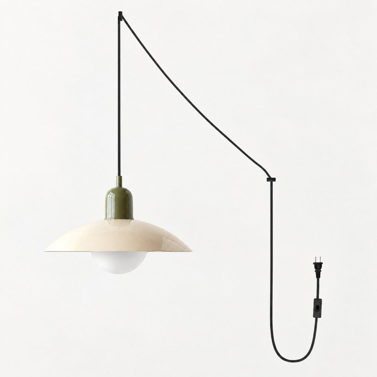 Mid Century Bauhaus Steckerpendelleuchte