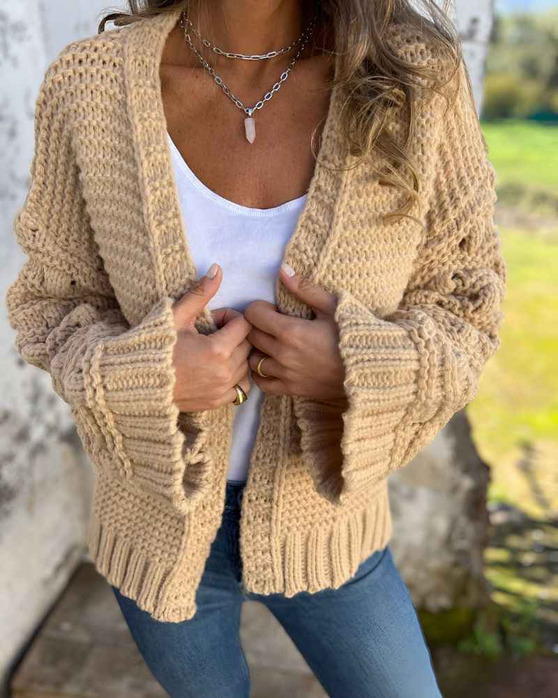 COLLEEN™ Kuscheliger zeitloser Strickcardigan