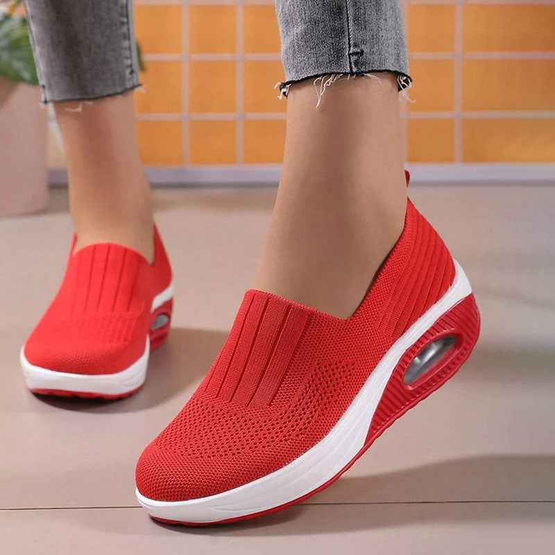 Damen atmungsaktive Slip-On-Sneaker für ganztägigen Komfort