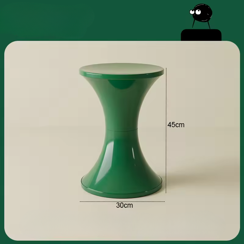 Floratheia - Moderne nordische Kunststoff-Nebentisch mit einzigartigem dicker Sanduhr-Design