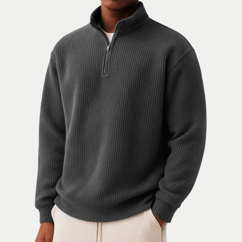 Carter Zeitloser Strickpullover mit Reißverschluss am Kragen Damen