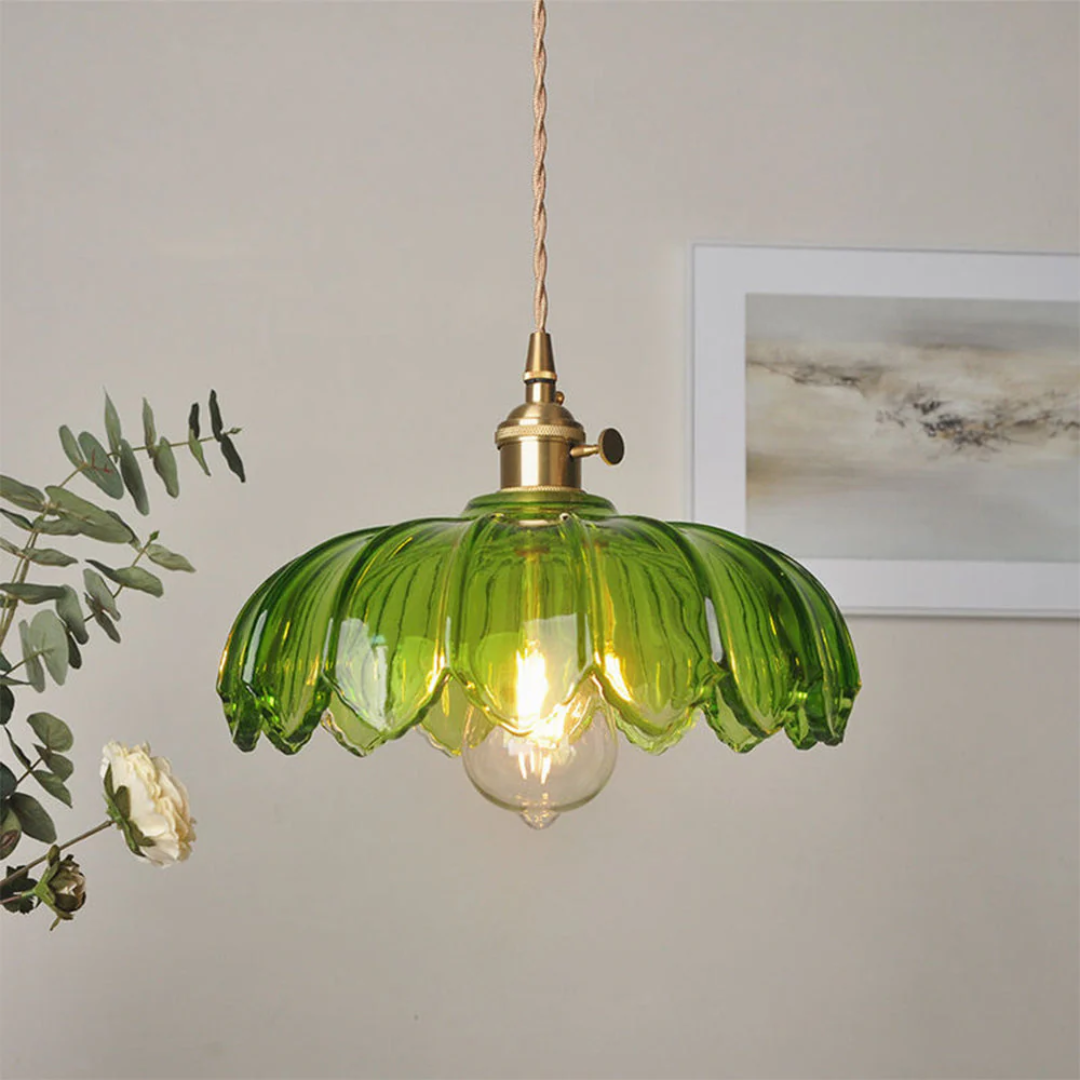 Xyvora - Elegante Vintage-Glas-Hängelampe für eine Einzigartige Atmosphäre