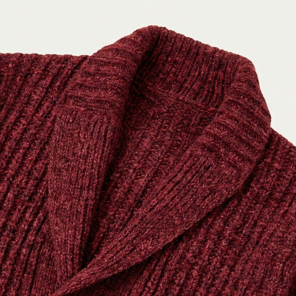 Montpellier Herren Premium Grobstrick-Schalkragen-Cardigan