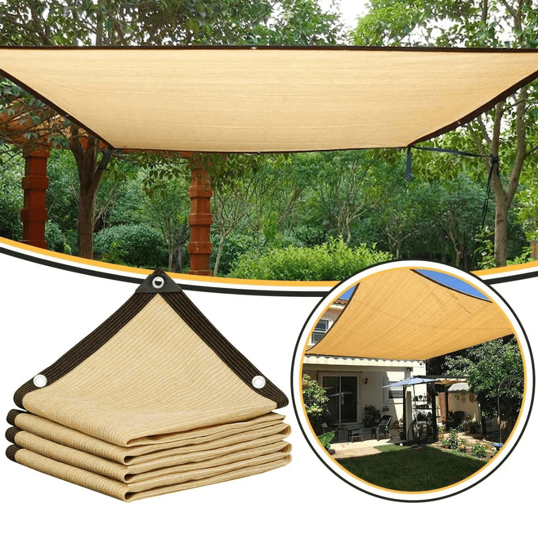 Zonneschermnet Schwarz HDPE - UV Werend Schaduwdoek für Terras & Tuin