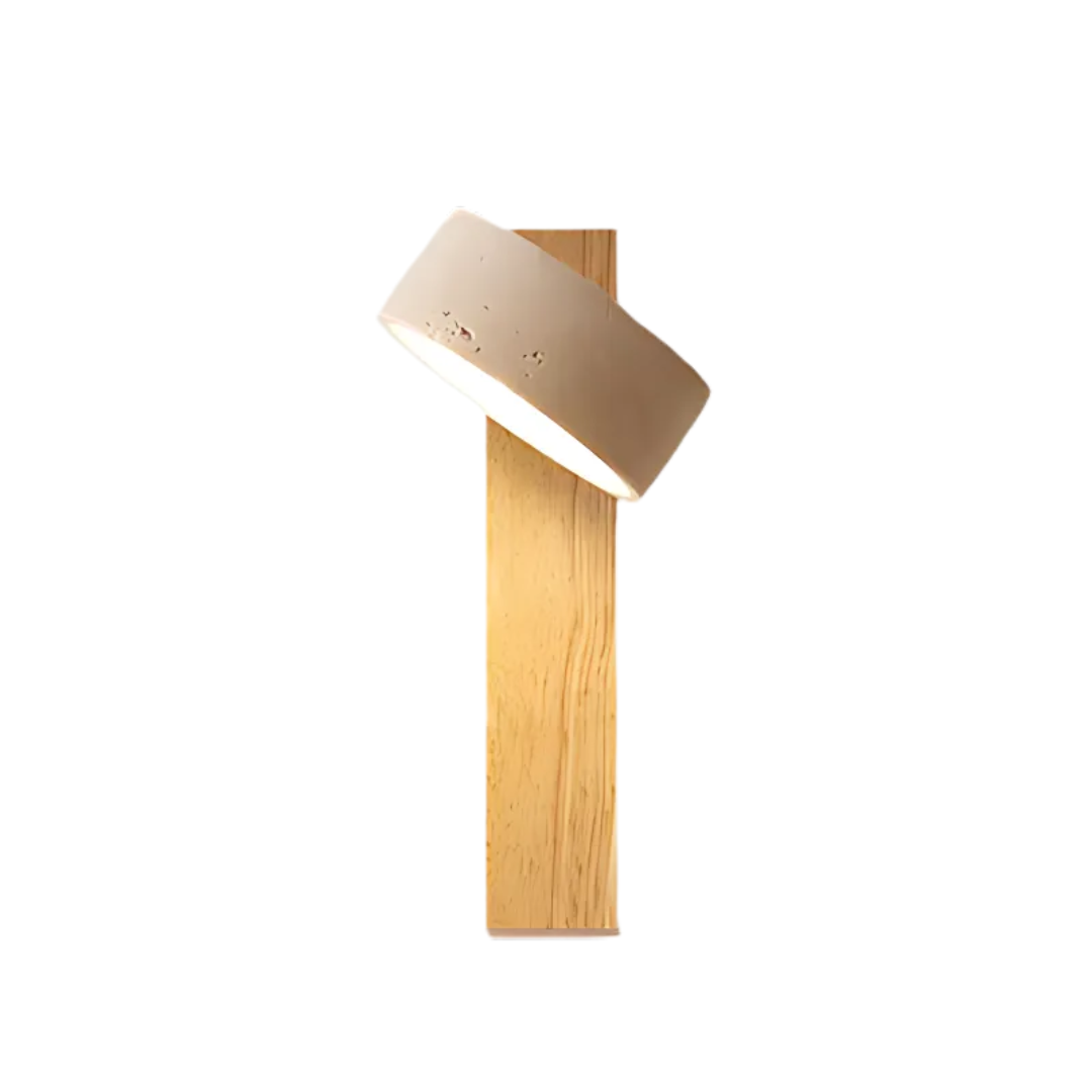 Fotis - Elegante Wabi Sabi Wandlampe aus Travertin für Innenbeleuchtung