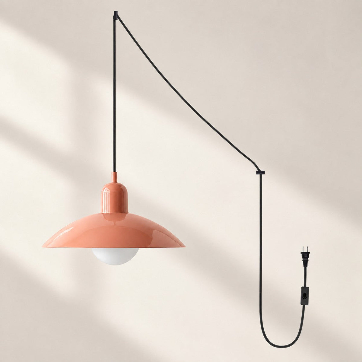 Mid Century Bauhaus Steckerpendelleuchte