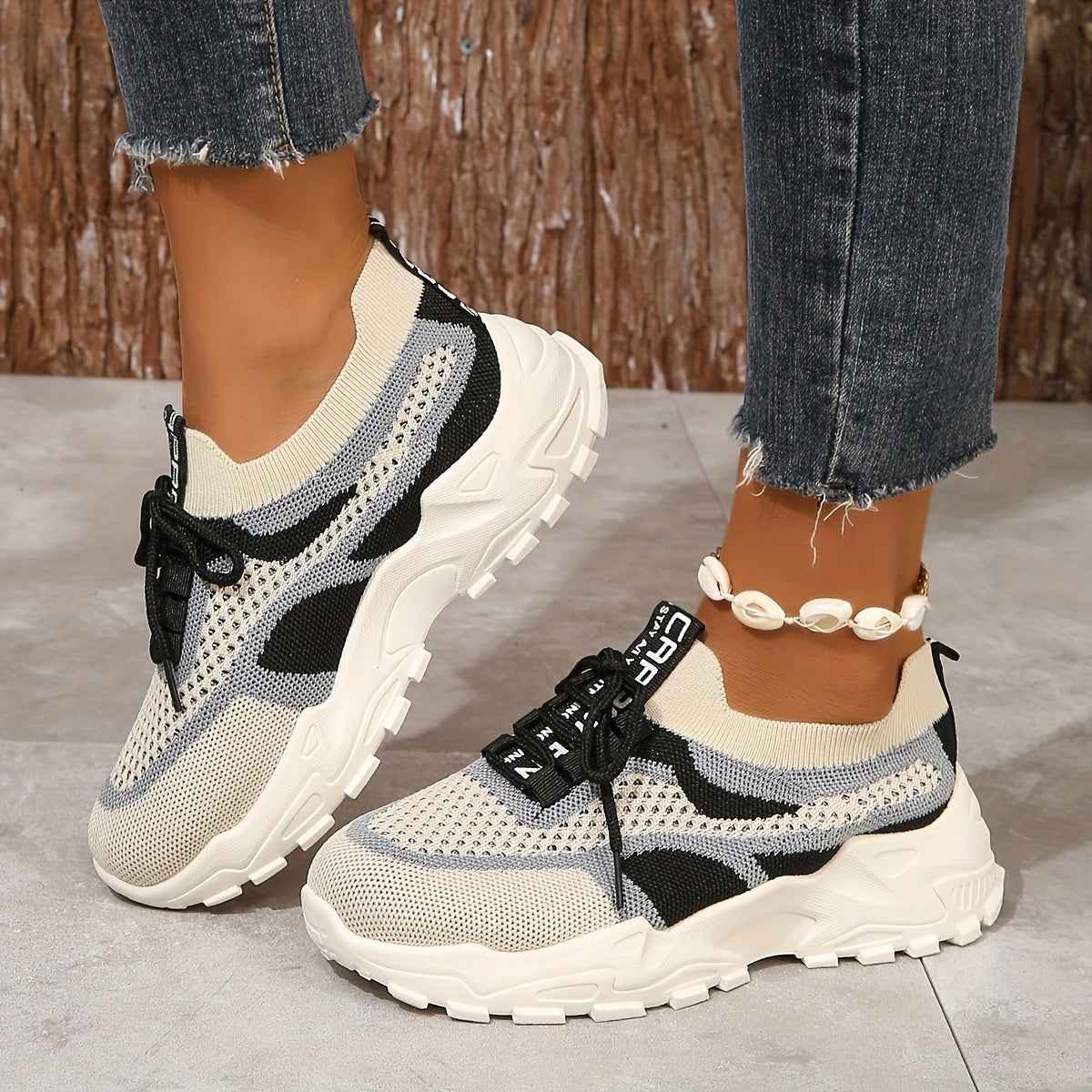 Amanda atmungsaktive Mesh-Sneaker mit flexibler, bequemer Passform