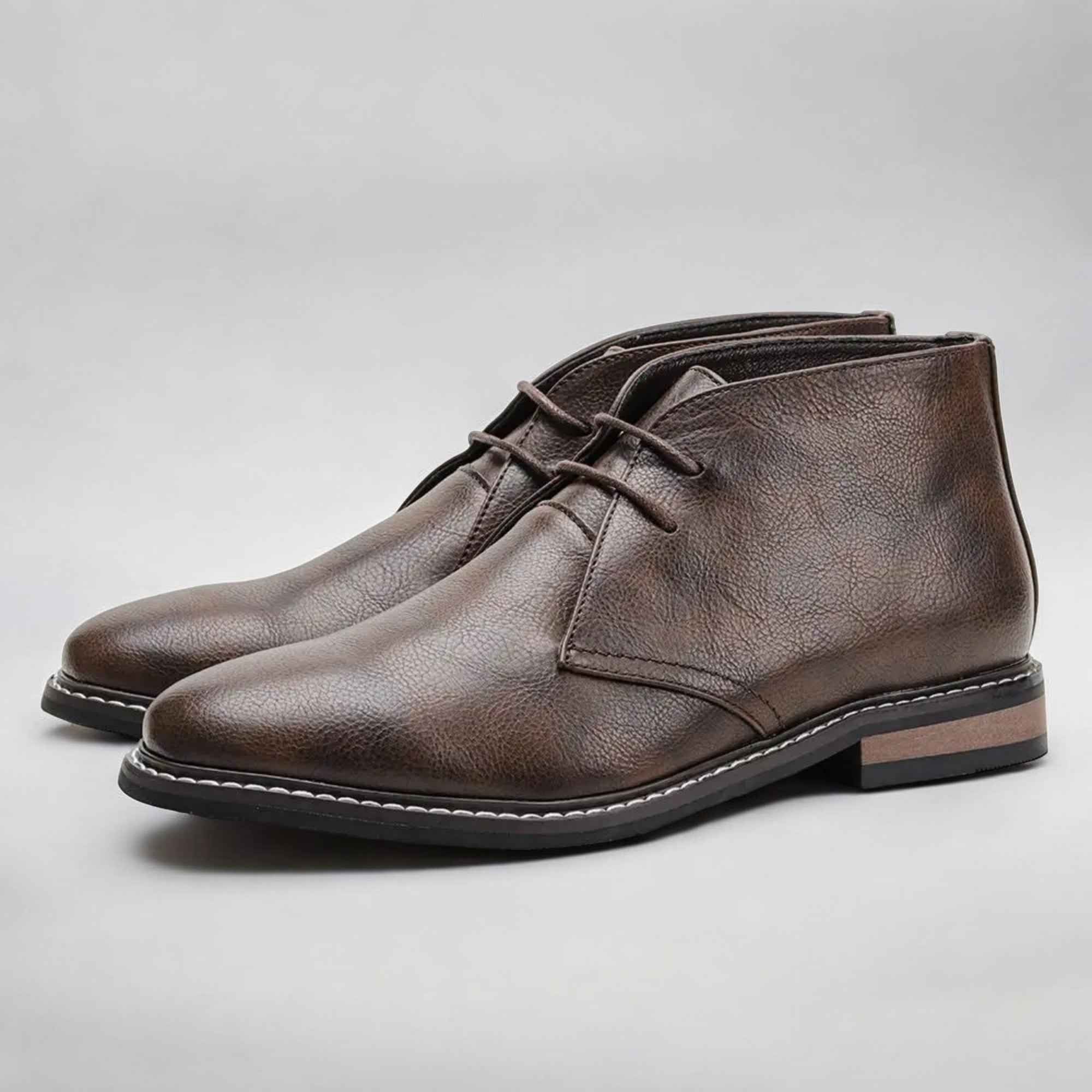 Herold - elegante Chukka-Lederschnürstiefeletten für einen stilvollen Look