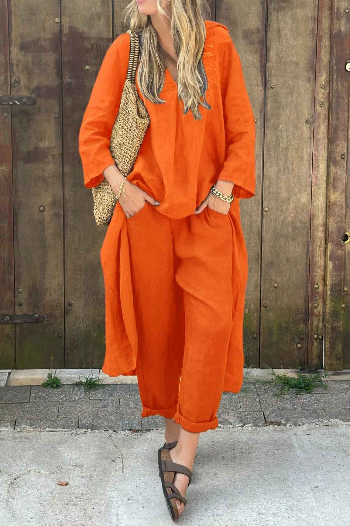 Florence | Damen-Set aus langem Tunika und Hose, bequem und elegant
