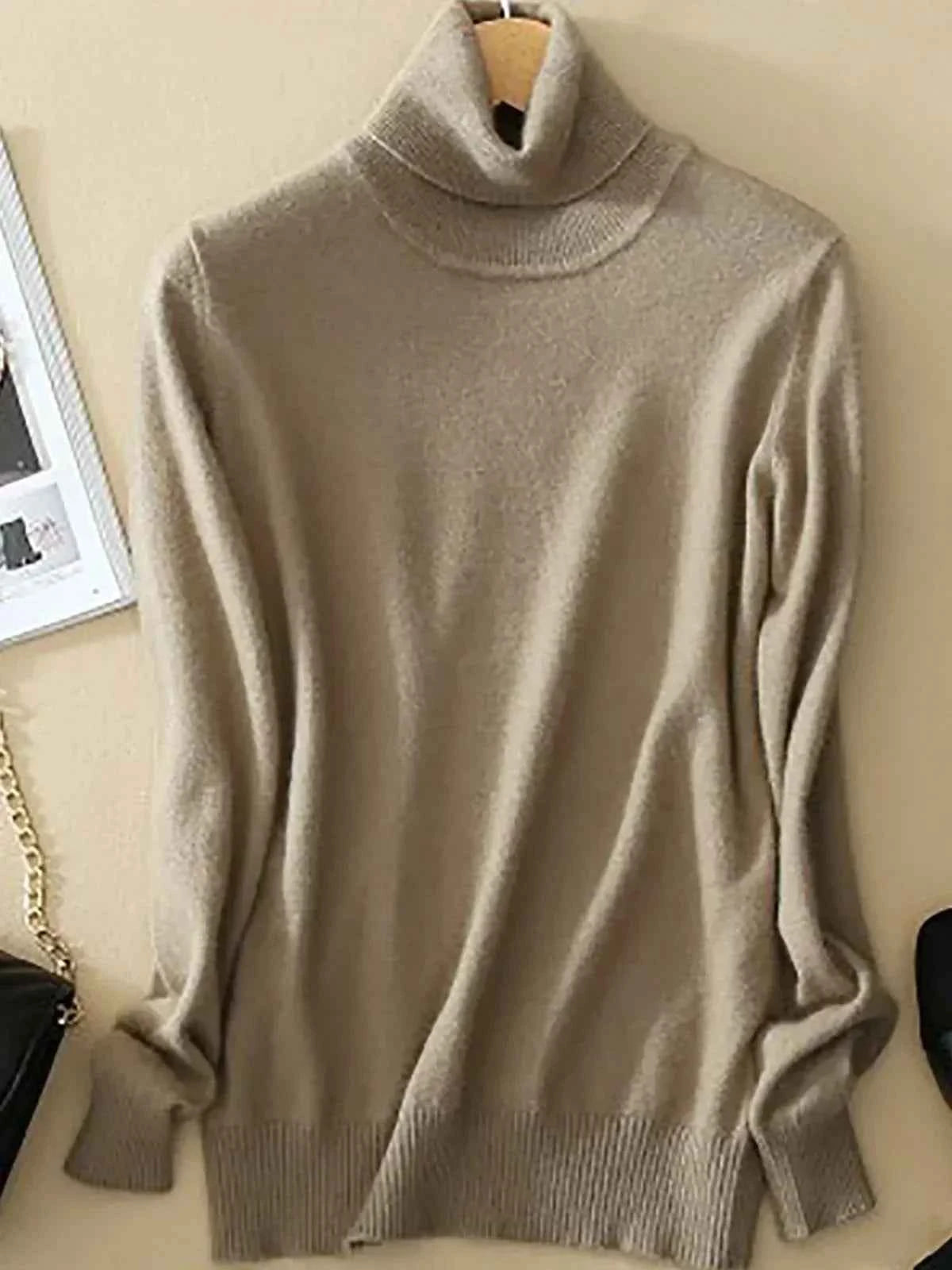Eleganter Damen-Rollkragenpullover für zeitlosen Stil