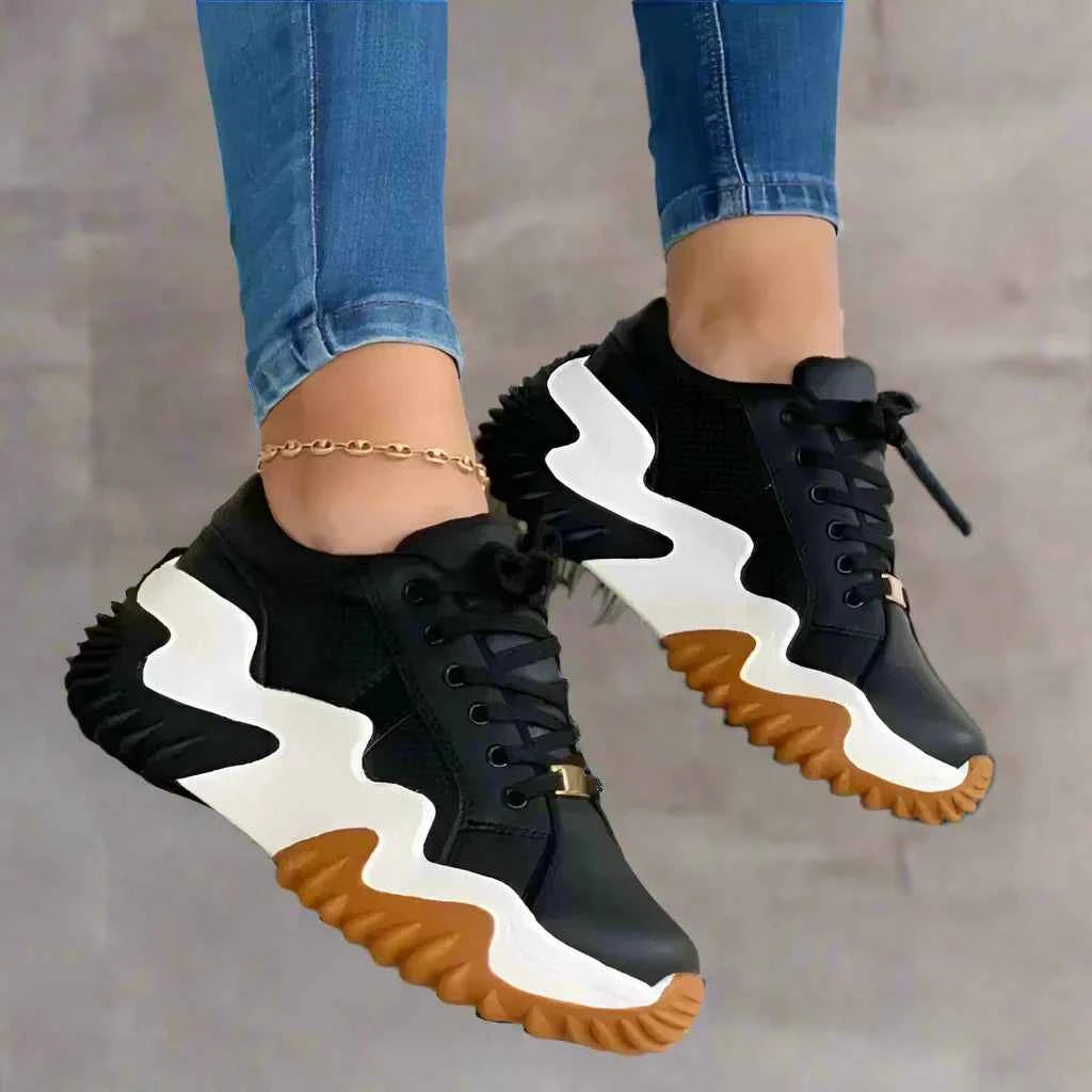 Noelle: atmungsaktive vulkanisierte Plateausneaker für ganztägigen Tragekomfort