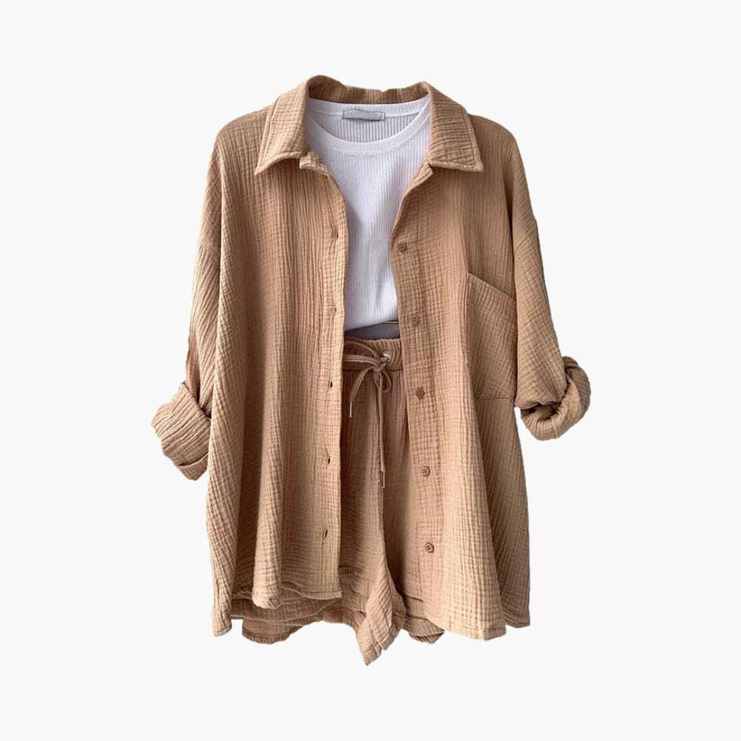 Bequemes 2-teiliges Ensemble für einen eleganten und gemütlichen Stil
