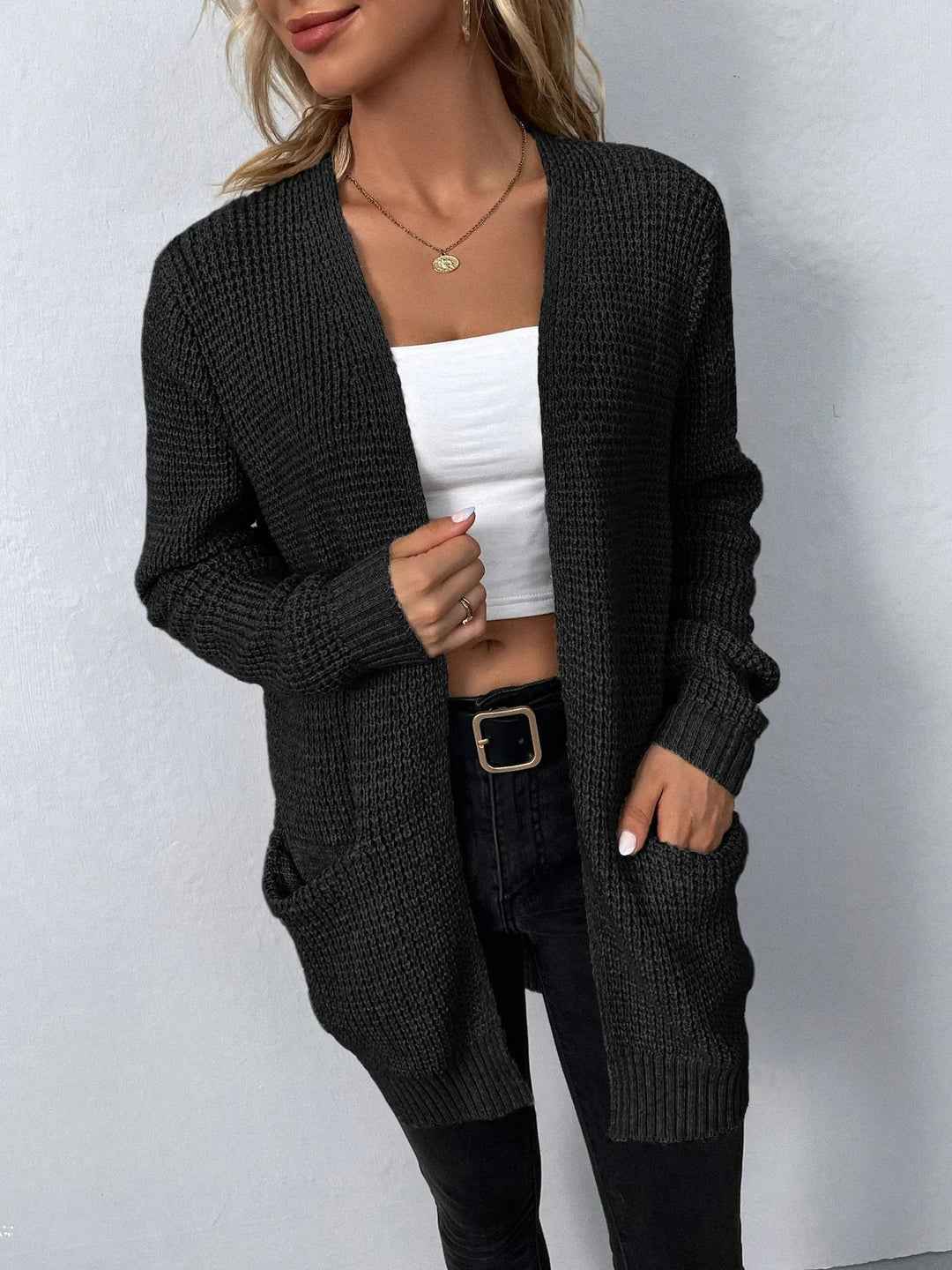 Zeitloser Damen-Cardigan mit langen Ärmeln