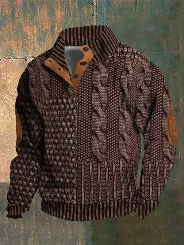 Herren Strickpullover mit stilvollem Muster für maximalen Komfort