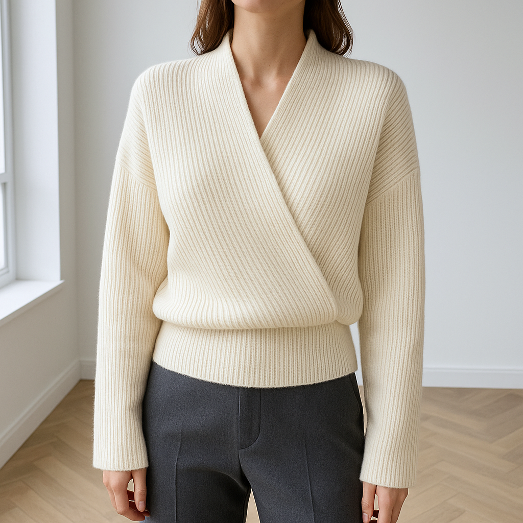 Lena | Stilvolle Wickeltrui mit skandinavischem Design aus fairen Materialien