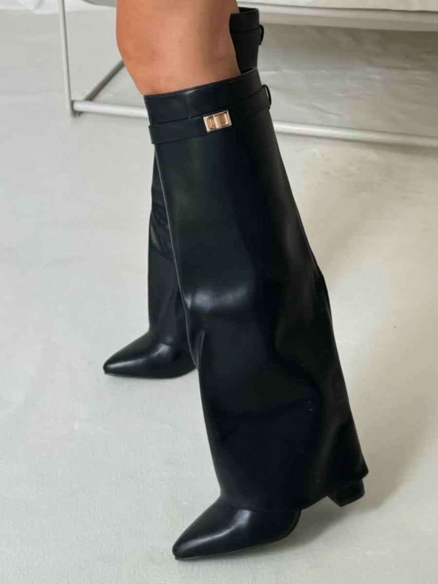 DAISY - Kuschelige High Heel Stiefel mit Reißverschluss für den Winter