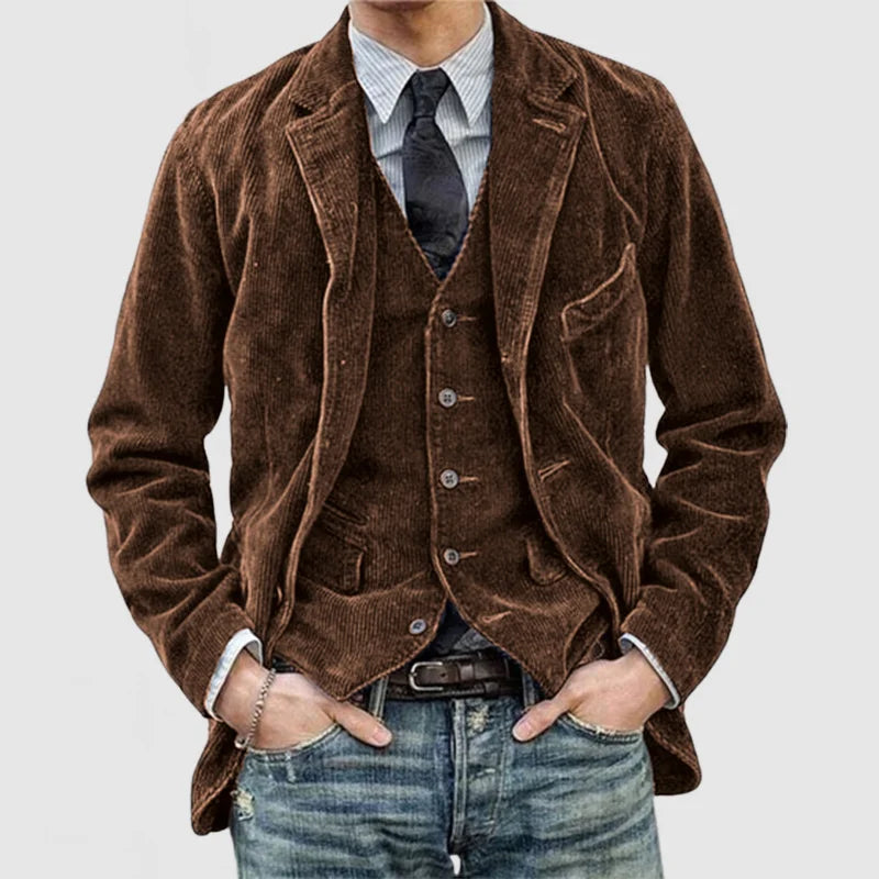 Aven – Elegantes Vintage-Set aus Blazer und Weste für einen unvergesslichen Stil