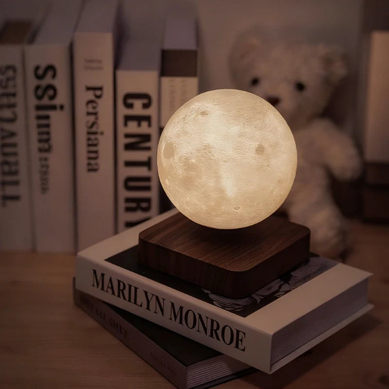 EtherealOrbit Schwebe-Lampe – Magnetisch Schwebendes Mond & Saturn Licht